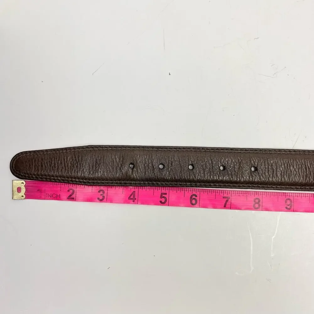Brighton XS Women's Brown Leather Full Grain Glove Lining Simple Casual Belt